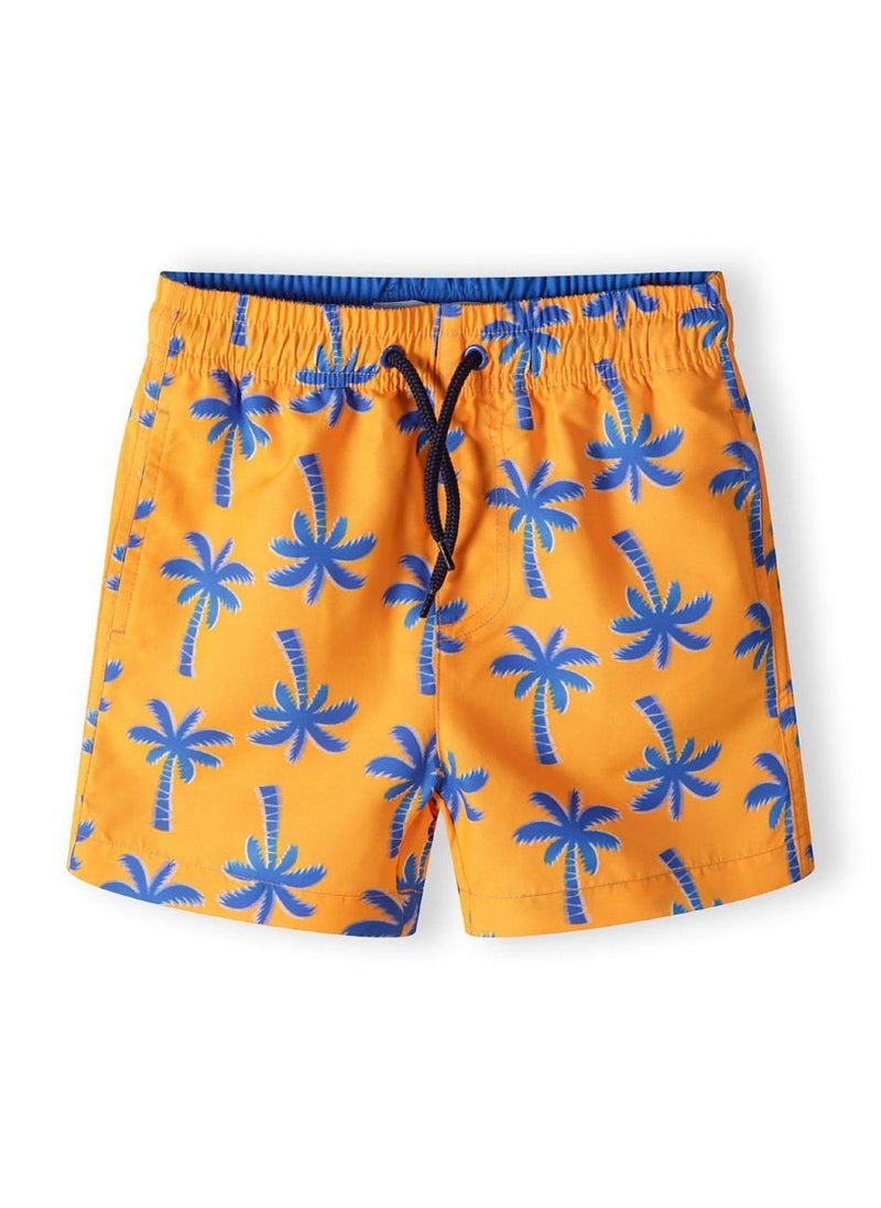 MINOTI Boys' Swim Shorts with Elastic Waist and Adjustable Drawstring - Image 1