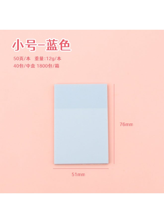 HELPS Pearlescent Frosted Sticky Notes For Students With High Appearance, Transparent Sticky Note Pads, Colorful Flash Note Pads - Image 1