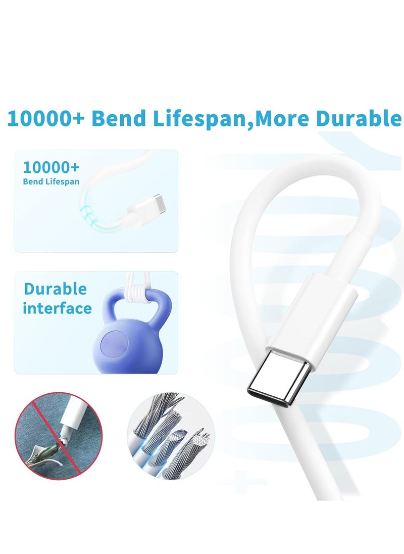 Generic - USB C to USB C Cable for Apple iPhone 15 Charger Cable 2pack 60W, Type C Fast Charge Cord,Fast Charger Wire Compatible with iPhone 15Pro/15 Plus/15 Pro Max, iPad Pro 12.9 Air Mini MacBook Air - Image 1