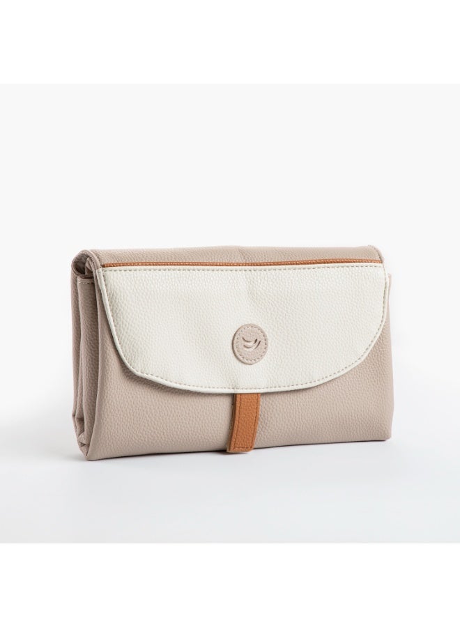 جيكل Jikel Diaper Bag With Changing Mat Pacifier and Bottle Storage - Beige - Image 4