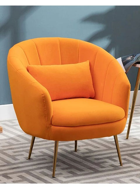 Lazy Armchair Sofa Single Sofa Relaxing Sofa Chair Modern Luxurious Recliner Sofa Round Couch Comfy Side Chair Contemporary Velvet Club Chair 70x67x77 cm