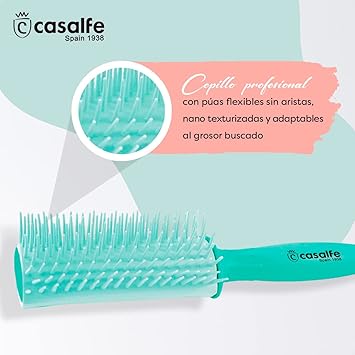 CASALFE فرشاة كاسالف برو المجعدة بدون سحب للشعر المجعد ريبيل بألوان تيفاني - Image 3