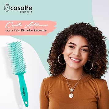CASALFE فرشاة كاسالف برو المجعدة بدون سحب للشعر المجعد ريبيل بألوان تيفاني - Image 2