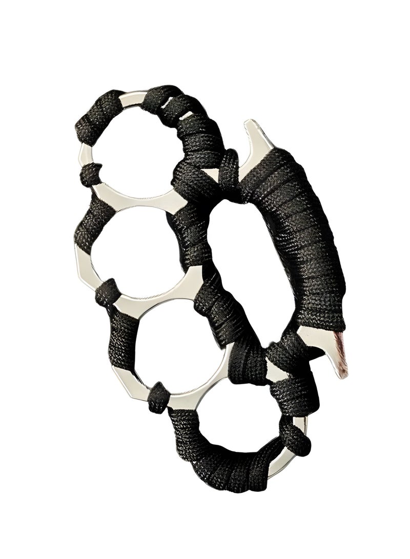 القبضة الحديدية الفضية - خاتم الأصابع الأربعة للدفاع عن النفس للبالغين - Image 1