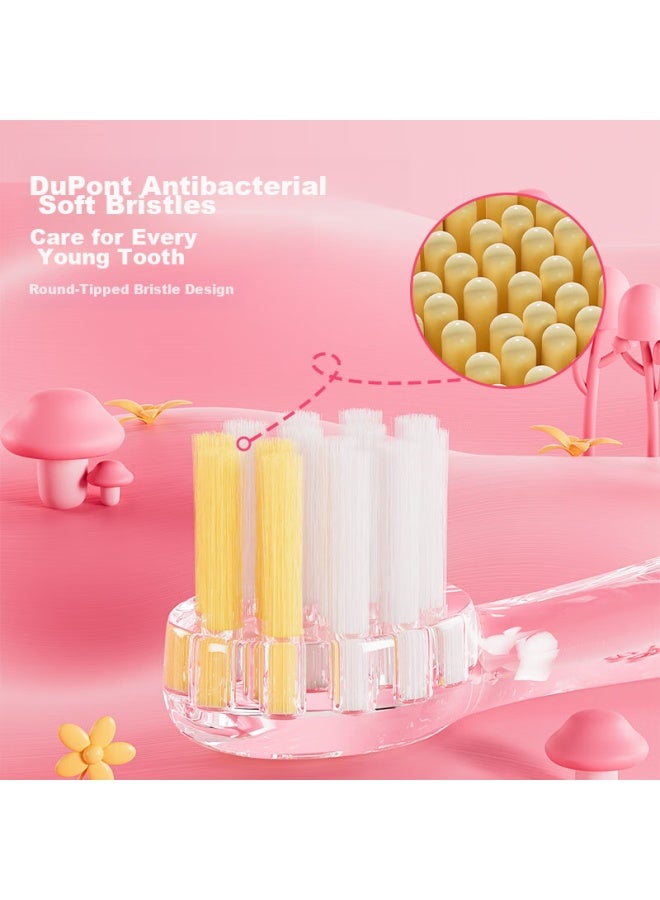 Kuta Children's Electric Toothbrush For Ages 1-6, Ultrasonic Soft Bristles, Waterproof Design K5 Cat Paw Golden Gradient - Image 2