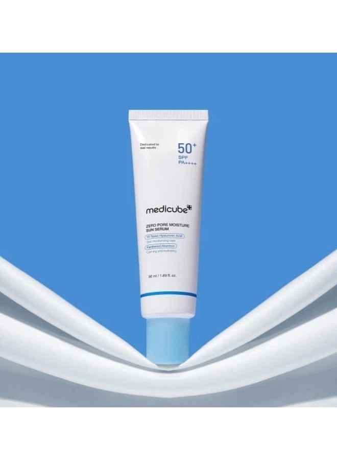 Medicube سيروم الشمس المرطب زيرو بور SPF 50 (50 مل) ، واقي شمس كيميائي خفيف الوزن للبشرة الحساسة والدهنية ، سيروم حماية واسعة الطيف من الأشعة فوق البنفسجية يقلل من المسام ولا يترك أثرًا أبيض - Image 3
