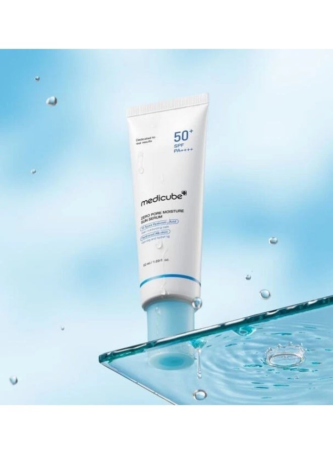 Medicube سيروم الشمس المرطب زيرو بور SPF 50 (50 مل) ، واقي شمس كيميائي خفيف الوزن للبشرة الحساسة والدهنية ، سيروم حماية واسعة الطيف من الأشعة فوق البنفسجية يقلل من المسام ولا يترك أثرًا أبيض - Image 1