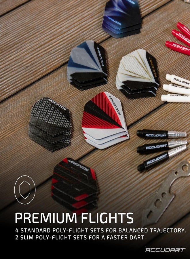 Accudart Dart Tune‑Up Kit – Flights, Shafts, Flight Protectors, Spring Clips, O‑Rings & Dart Tool – Complete Dart Accessory Set for Steel or Soft Tip Darts - Image 2