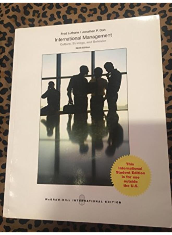 International Management  Culture  Strategy  and Behavior  International Edition  Ed   9