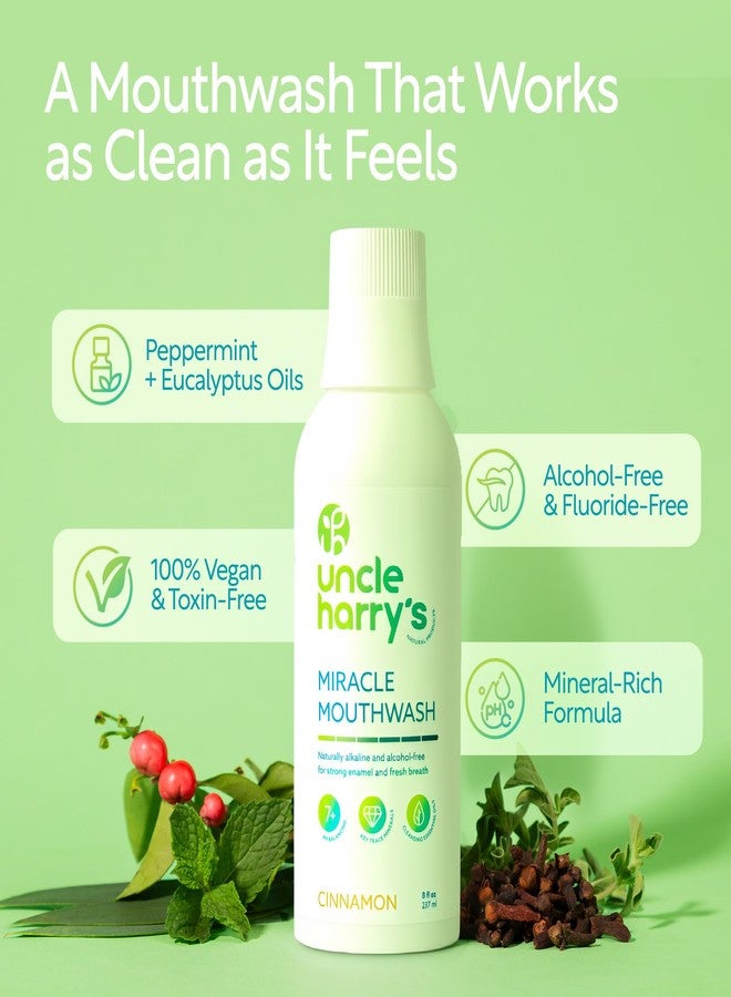 Uncle Harry's Natural Products Cinnamon Mouthwash (8 oz - Image 2