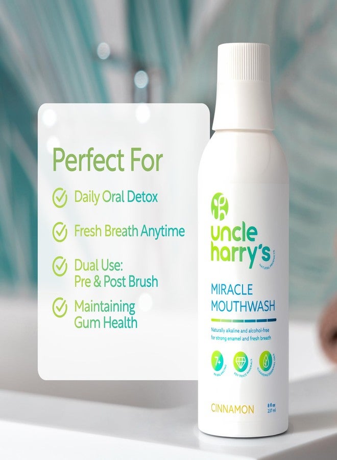 Uncle Harry's Natural Products Cinnamon Mouthwash (8 oz - Image 3