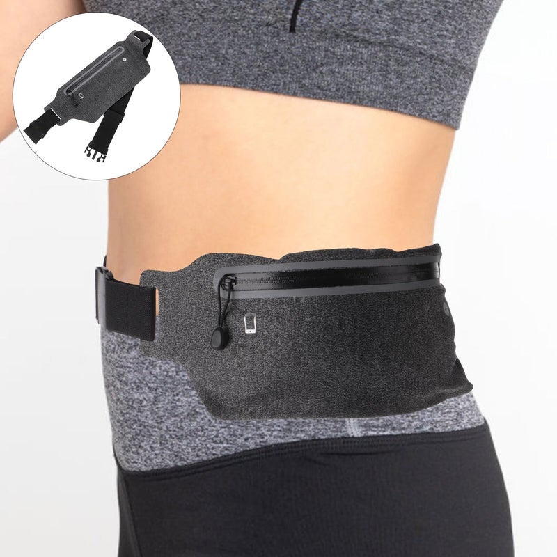 Reflective Camouflage Gray Running Waist Bag Anti Wear Fanny Pack for Men Women - Image 4