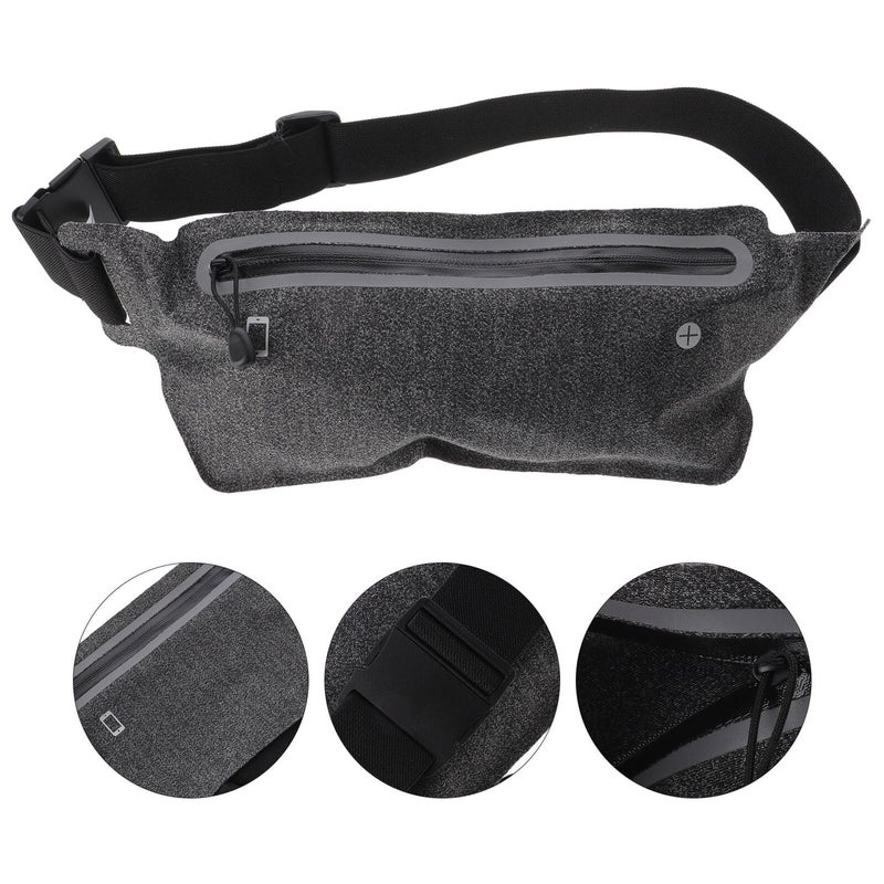 Reflective Camouflage Gray Running Waist Bag Anti Wear Fanny Pack for Men Women - Image 5