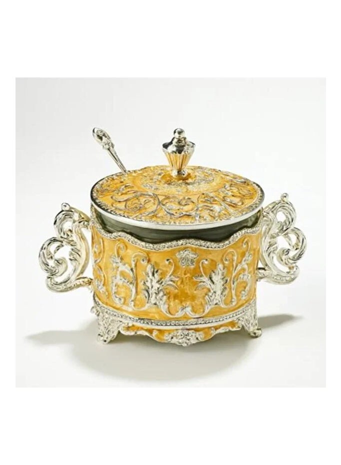 جرة سكر فاخرة بتصميم أنيق بنقوش - Image 1