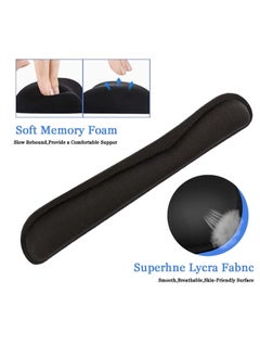 DUNISO 3Pcs Wrist Rest Support Set，Keyboard Wrist Rest, Mouse Pad And Small Wrist Rest Set，Memory Foam Wrist Rest Mat,with Non Slip Base，Easy Typing,Relief Getting Hand Fatigue,Suitable for Home and Office Use，Black  - Image 4