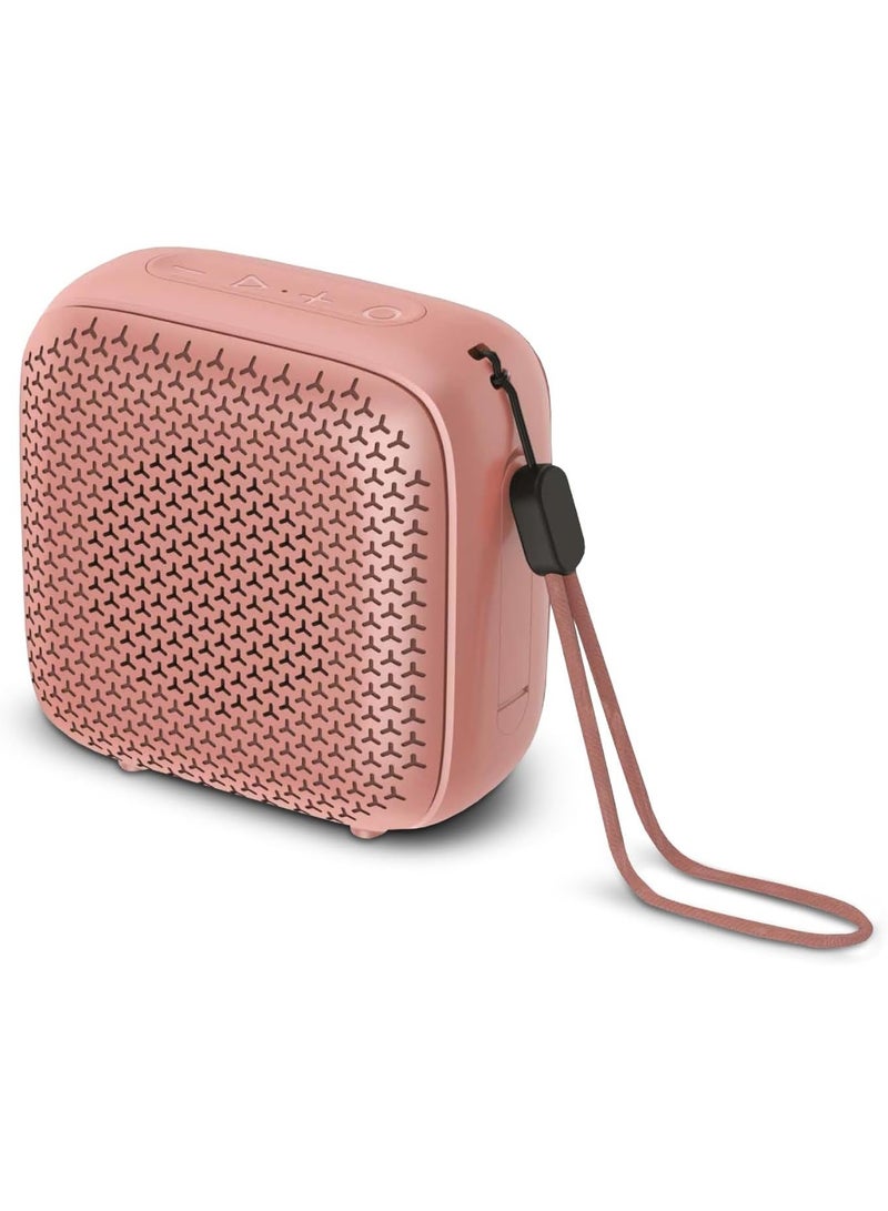 Walk Audio Fonic Wireless Speaker (Rose Gold) | Portable Wireless Speaker, Built-In Mic, IPX4 Waterproof, TWS Stereo Pairing, 5W Output, USB-C Charging, 4-5hr Playtime - Image 1