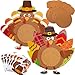 Fancy Land Turkey Coaster Craft Kits Thanksgiving Crafts for Kids Party Favors Supplies 6 Set - Image 3