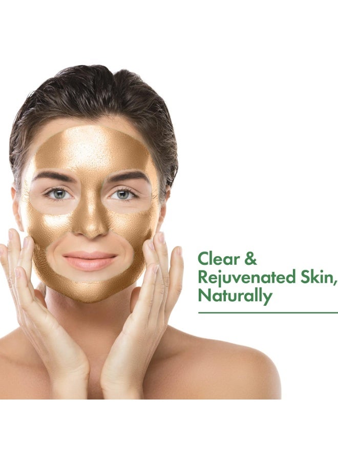 Good Vibes Gold Brightening Peel Off Mask, 50 g Deep Pore Cleansing Peel-Off Face Mask For All Skin Types, Anti-Bacterial & Helps Remove Acne, No Parabens, Sulphates & Mineral Oils - Image 4