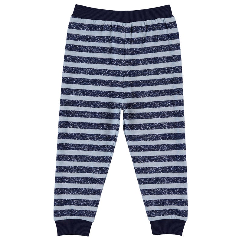 Cudlie 5-Pack Baby Boys Jogger Pants, Lightweight Tapered Fit Sweatpants, Active/Lounge Jogger for Boys, Stripe/18M - Image 3
