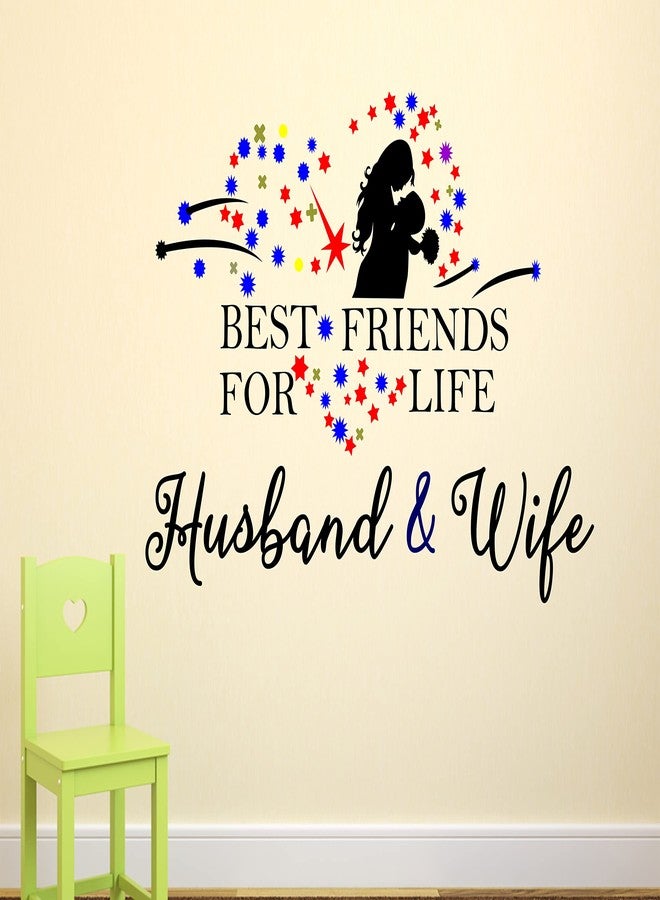 LANSTICK Husband and Wife Wall Sticker for Wall Decoration - Image 1