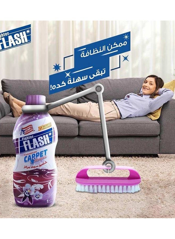 فلاش شامبو معطر ومركز للسجاد شفاف 1لترات - Image 2