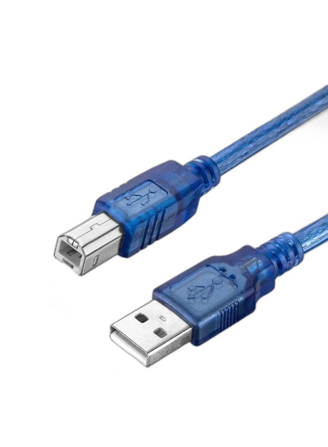 1.5m USB 2.0 Type A to Type B Printer Cable - Blue - Image 1