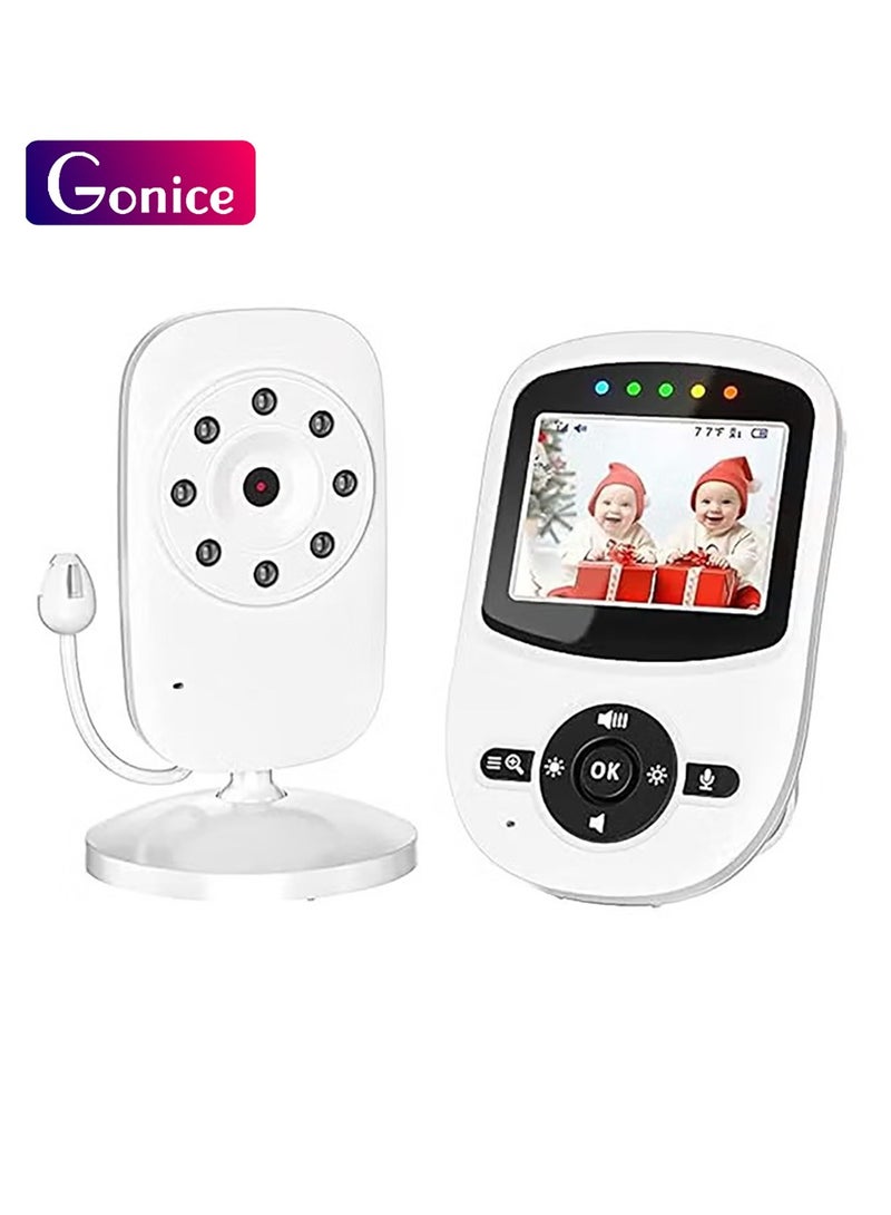 Gonice Baby Monitor, 2.4 Inch TFT LCD screen, Night Vision, Temperature Sensor, 2-Way Talk  - Image 1