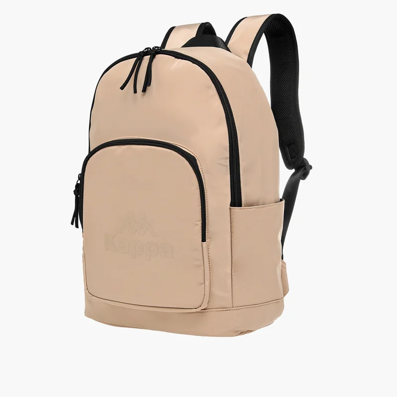 Kappa Kappa Logo Print Backpack with Adjustable Shoulder Straps