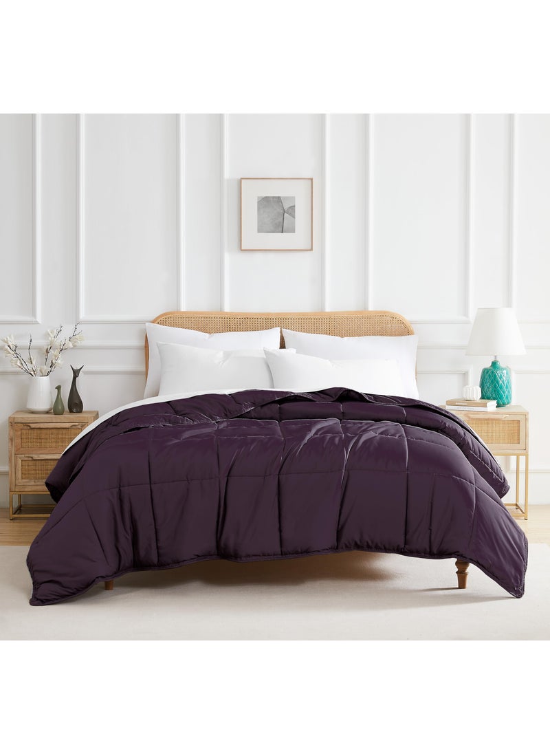 Southshore Fine Living, Inc. Southshore Fine Living Inc Comforters King Size Down Alternative Comforter Oversized CalKing Bedding Comforter All Season Comfort Easy Care Bedding Purple Comforters 