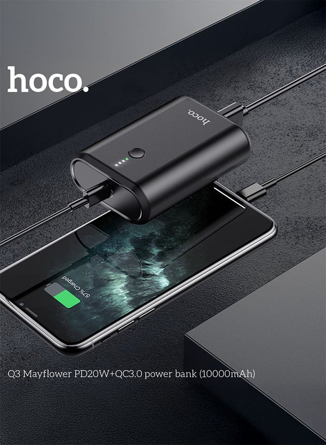 hoco. Power bank Q3 Mayflower PD20W + QC3.0 10000mAh(Black)  - Image 5