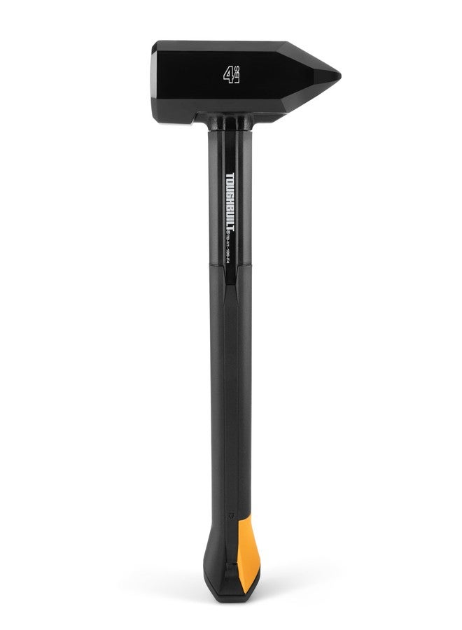 ToughBuilt - 4 lb. Fiberglass Blacksmith Hammer, Heavy-Duty Sledge Hammer with Drop-Forged Steel Head, Shock-Absorbing Fiberglass Handle, and Precision Balance for Professional Use (TB-H1-1BS-F4) - Image 2