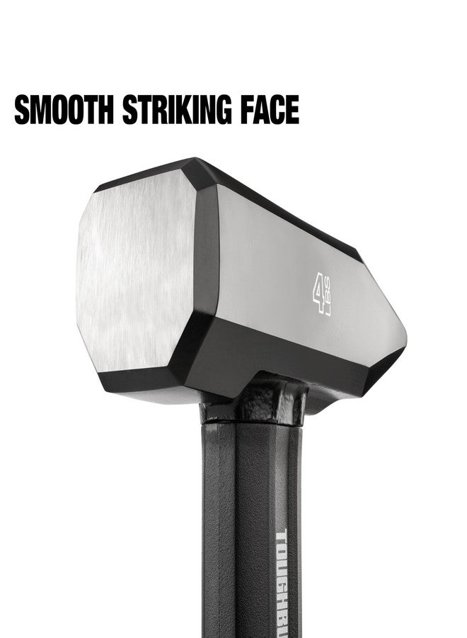 ToughBuilt - 4 lb. Fiberglass Blacksmith Hammer, Heavy-Duty Sledge Hammer with Drop-Forged Steel Head, Shock-Absorbing Fiberglass Handle, and Precision Balance for Professional Use (TB-H1-1BS-F4) - Image 4
