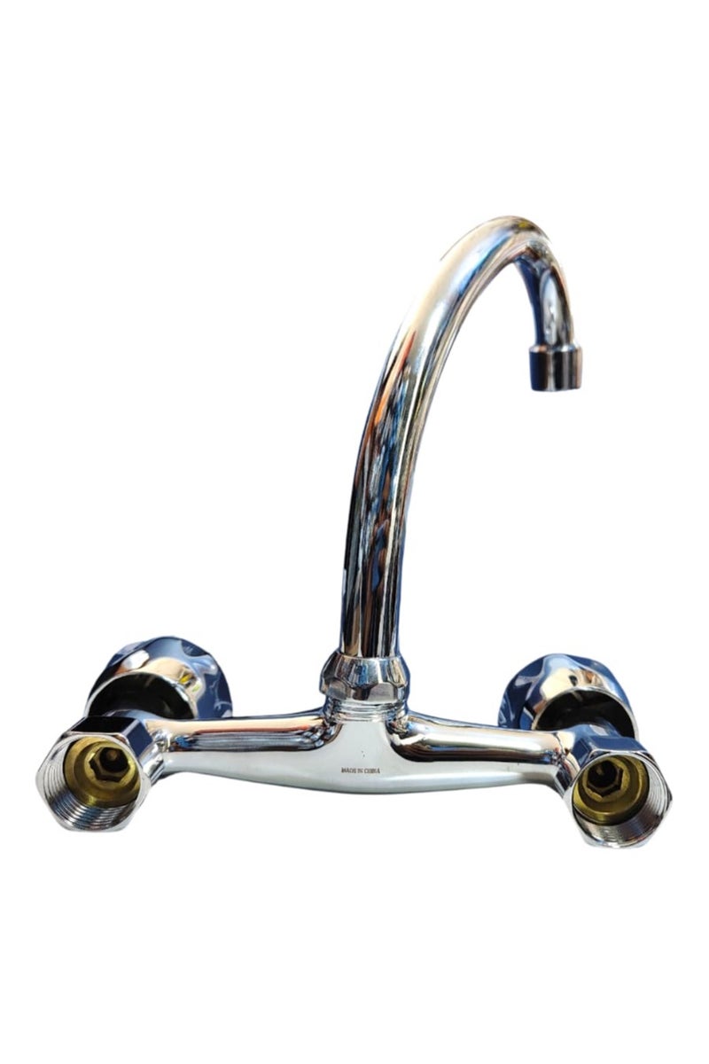 EWA Wall Sink Mixer Tap – Premium Chrome Finish | QuickClean & Water Saving - Image 2