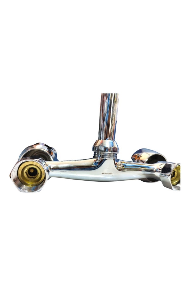 EWA Wall Sink Mixer Tap – Premium Chrome Finish | QuickClean & Water Saving - Image 3