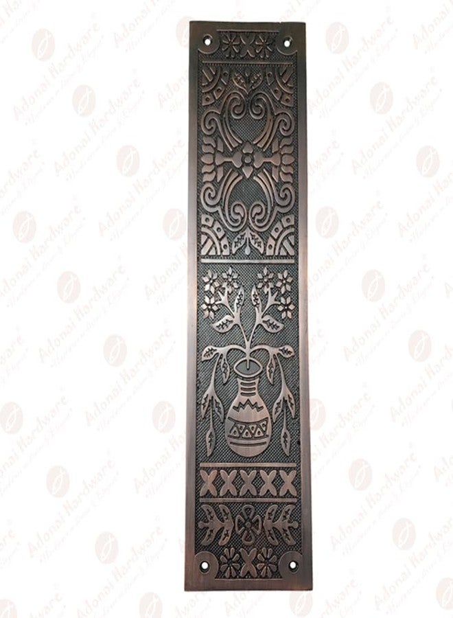 Adonai Hardware Decorative Aluminium Push Plate (15 Inch Melchizedek x 1 Pack, Oil Rubbed Black) - Image 2