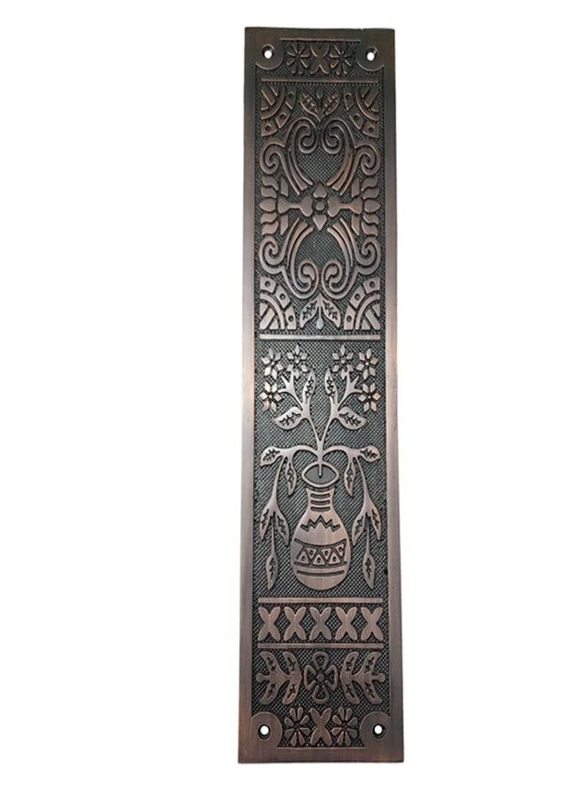 Adonai Hardware Decorative Aluminium Push Plate (15 Inch Melchizedek x 1 Pack, Oil Rubbed Black) - Image 1