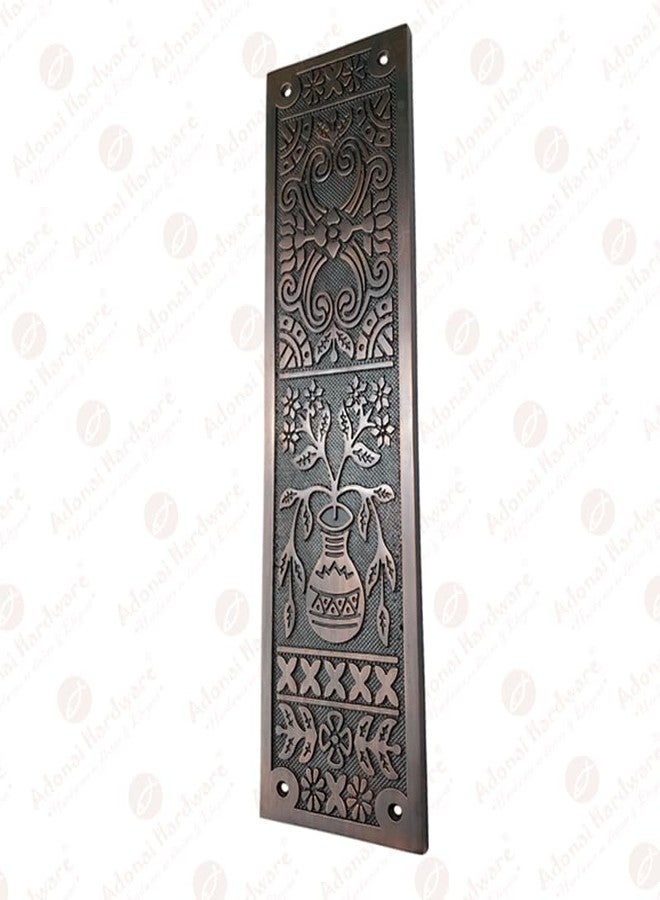 Adonai Hardware Decorative Aluminium Push Plate (15 Inch Melchizedek x 1 Pack, Oil Rubbed Black) - Image 3