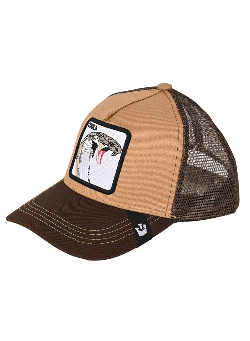 King Cobra Patch Cap Brown