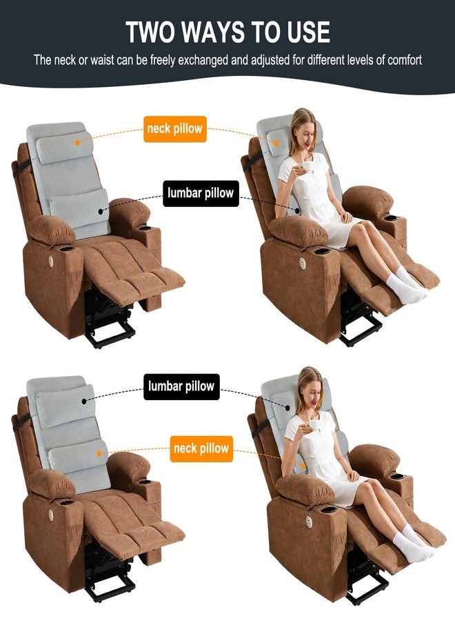 BYTLK 2-in-1 Neck & Lumbar Support Pillow with Adjustable Height and Ergonomic backrest Design, Suitable for recliners, Sofas, high-Back Rocking Chairs, Relieve Back Pressure. - Image 3
