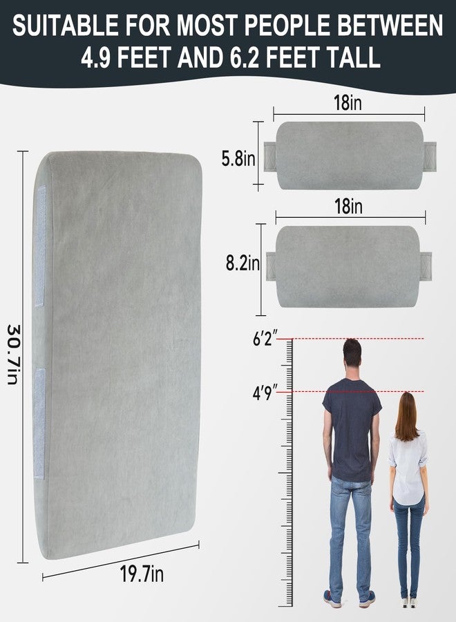 BYTLK 2-in-1 Neck & Lumbar Support Pillow with Adjustable Height and Ergonomic backrest Design, Suitable for recliners, Sofas, high-Back Rocking Chairs, Relieve Back Pressure. - Image 5