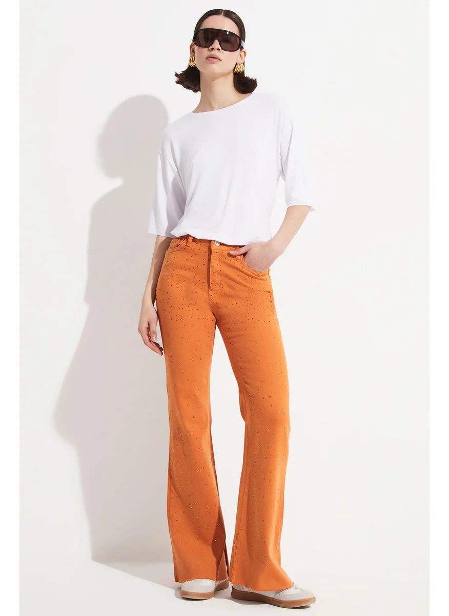 جون Five Pocket Flared Trousers