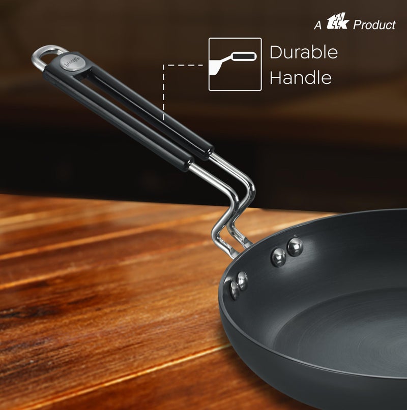 Prestige Aluminium Hard Anodised Fry Pan, 24 cm, Black - Image 4