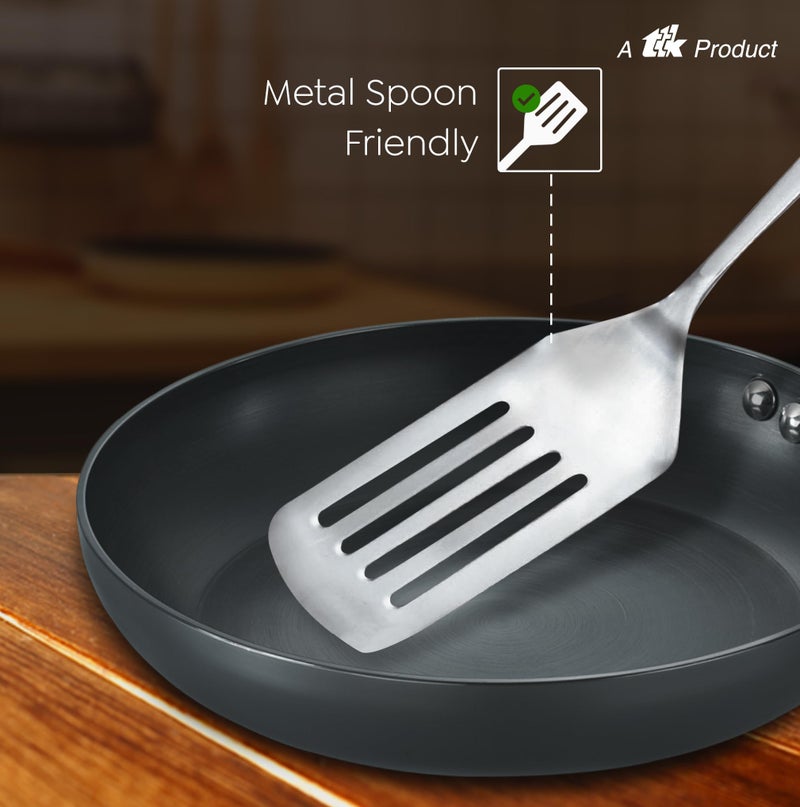 Prestige Aluminium Hard Anodised Fry Pan, 24 cm, Black - Image 3