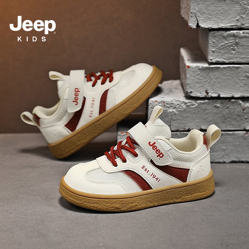 Jeep Children'S Shoes 2025 Spring New Comfortable Lightweight Children'S Shoes Breathable Mesh Women'S Shoes All-Match Men'S Shoes - Image 1