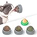Potaroma Catnip Silvervine Balls 4 Pcs Extra Cat Energy Ball Edible Kitten Lick Teeth Cleaning Dental Chew Wall Treats for All Breeds Grey - Image 3