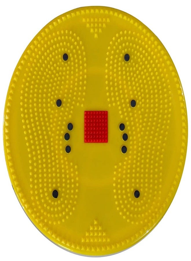 ACi Acupressure Twister - BIG DISC Useful for Figure Tone-up Weight Reduction, Pyramids and Tummy Twister for Men & Women (Color-Yellow) - Image 1