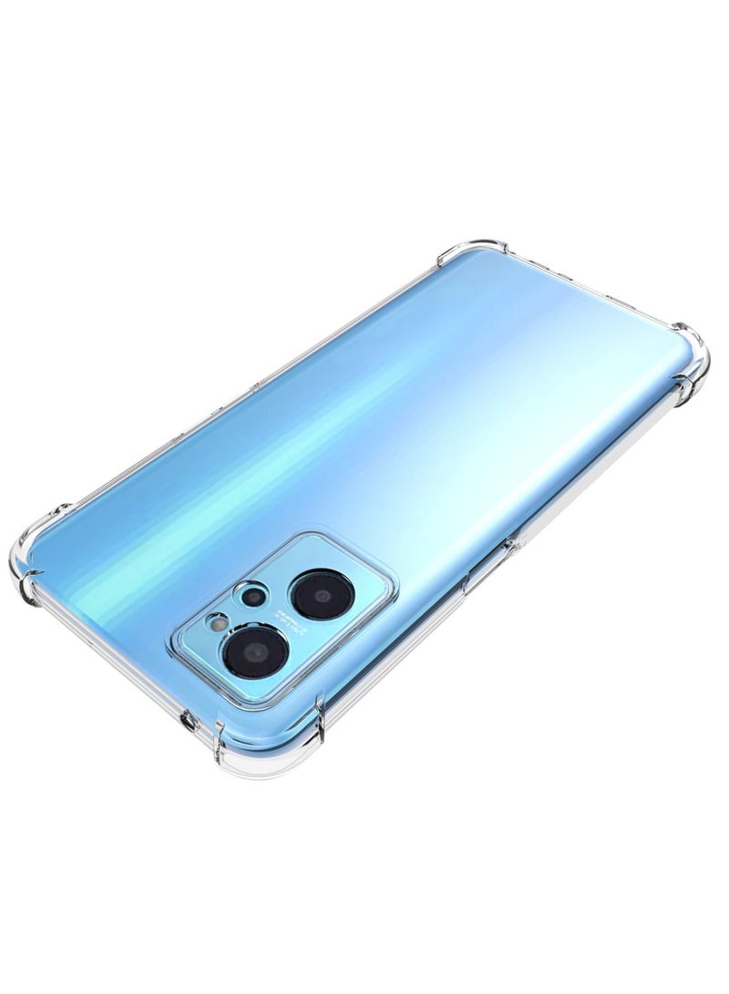 Realme 9i 4G Clear Case Cover with Clear TPU Four Corners Airbags Anti-Scratch Protective Back Cover Transparent Soft Duty Shockproof Protector Anti-Dust Comfortable Protection - Image 5