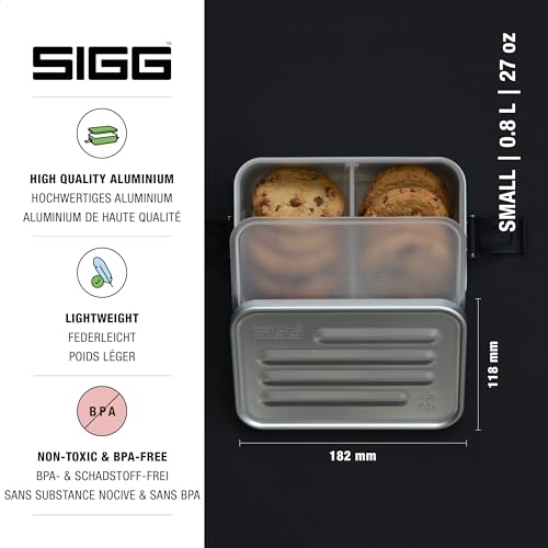 SIGG - Metal Lunch Box Plus - Food Container with Compartments - Swiss Design - Dishwasher Safe - Ultra Light - S/L - Image 3