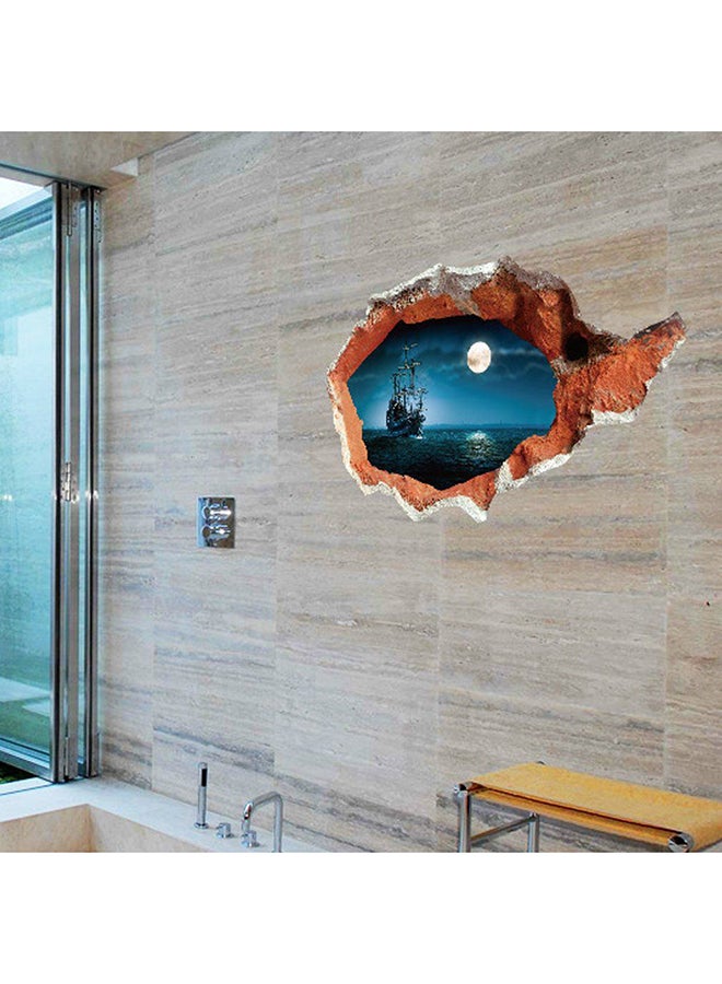 3D Broken Home Wall Art Sticker Multicolour - Image 4