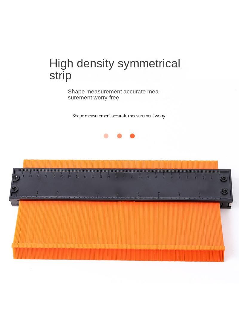 5 Inch 12CM Orange Woodworking Measuring Gauge Taking Gauge Radian Profiling Gauge  - Image 3